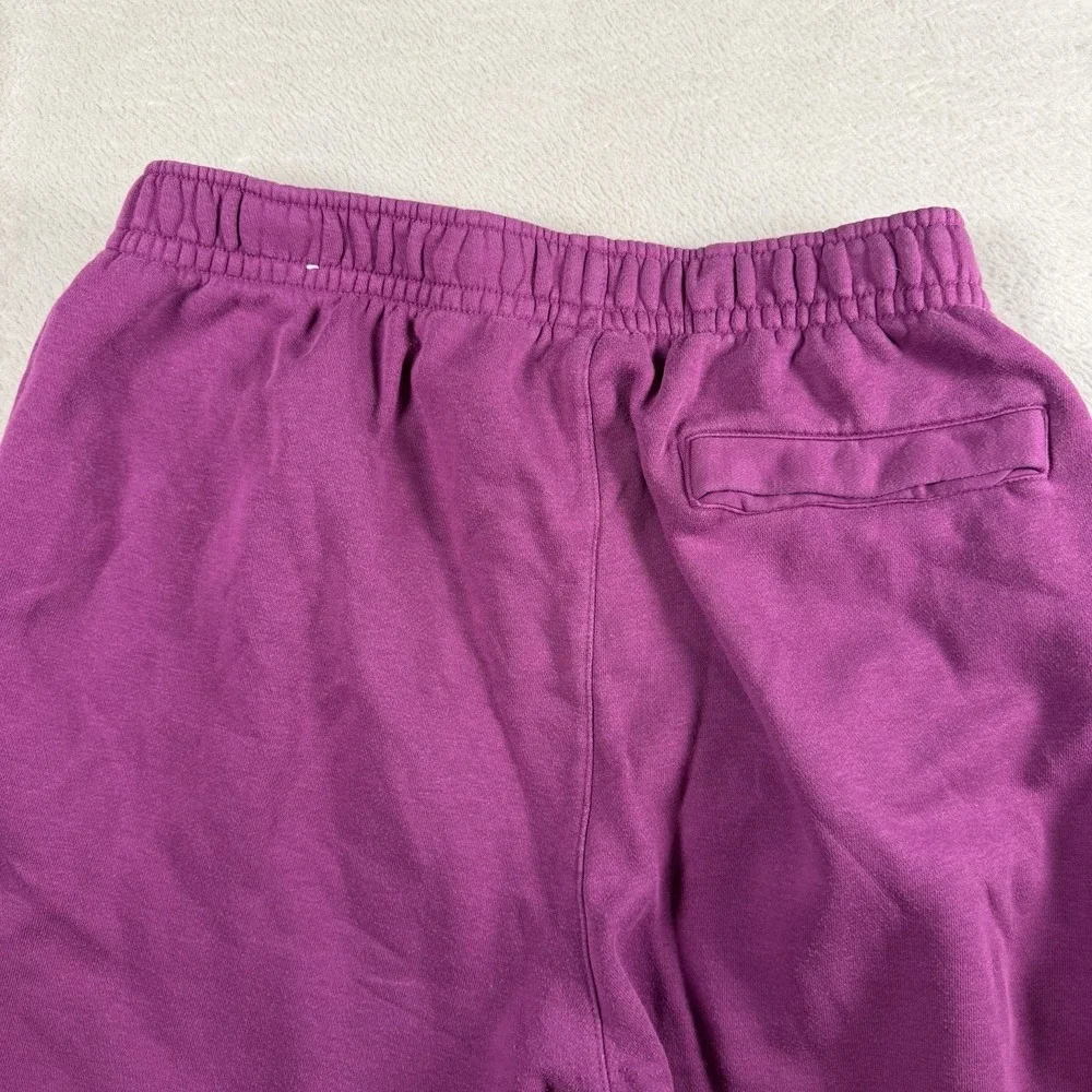 Nike Womens Fleece Jogger Sweatpants Purple Magenta Embroidered Logo‎ Size Large